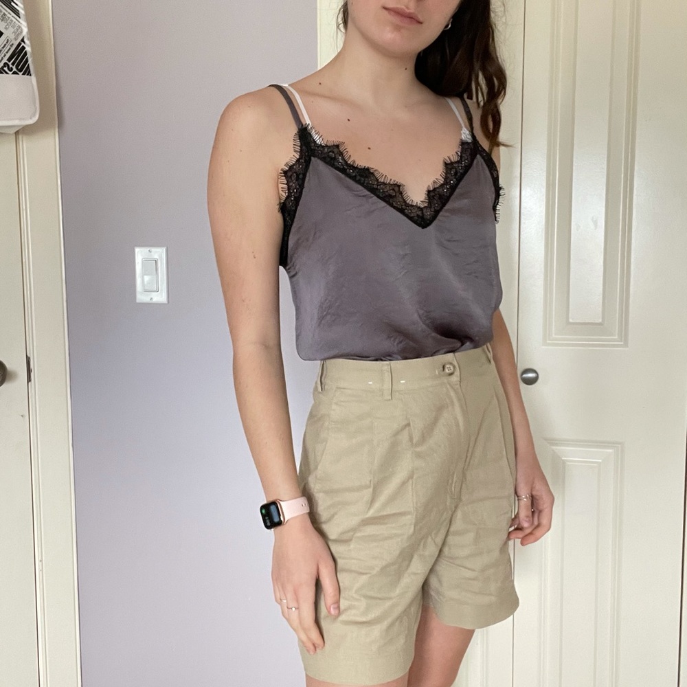 Silky lace top (m)
